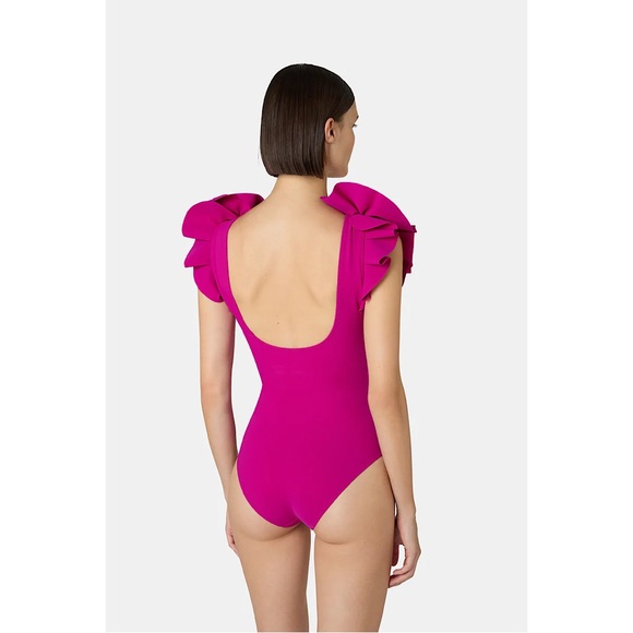 Chiara Boni La Petite Robe Classic Koji One Piece Swimsuit Pink 12 - Picture 3 of 7